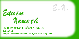 edvin nemeth business card